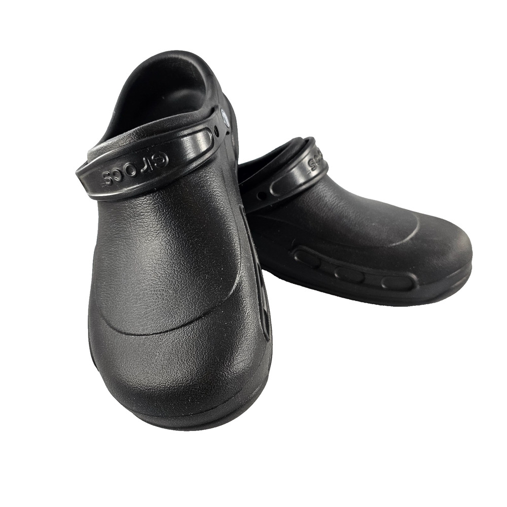 Crocs Men's Size 13 Bistro Clogs Slip Resistant Work Shoes Slip-on Black